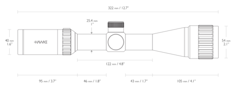 ОПТИЧЕСКИЙ ПРИЦЕЛ HAWKE VANTAGE IR 3-9X40 АО IR (MIL DOT)