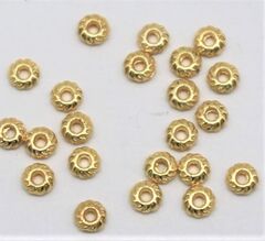 Бусина разделительная металл, d 4 мм