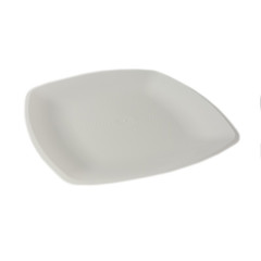 Тарелка одноразовая плоская АВМ-Пластик пластиковая белая 18x18 см 12 штук в упаковке