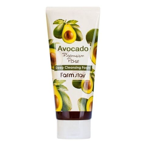 FARMSTAY ПЕНКА ОЧИЩАЮЩАЯ ДЛЯ ЛИЦА С ЭКСТРАКТОМ АВОКАДО AVOCADO CLEANSING FOAM, 180 ML