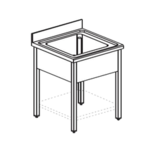 фото 2 ВАННА МОЕЧНАЯ APACH CHEF LINE LS77-55 на profcook.ru