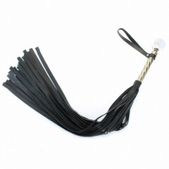 Плеть эксклюзивная BDSM Арсенал с металлической ручкой