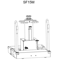 Домкрат пневмогидравлический ямный (канавный)  SF15M SINT 15т. напольный