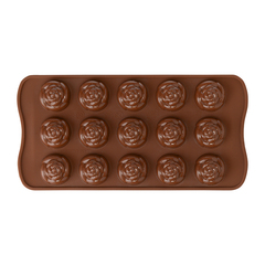 Форма силиконовая для приготовления конфет rose, 11x21 см