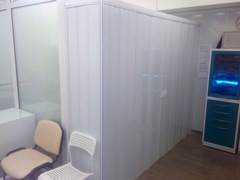 Перегородки гармошки без витражей