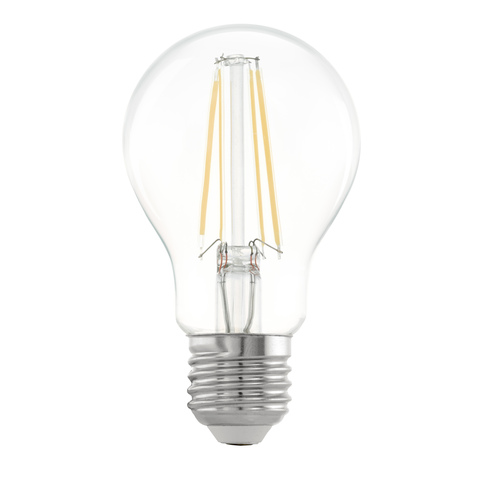 Лампа LED филаментная прозрачная Eglo CLEAR LM-LED-E27 6,5W 810Lm 2700K A60 11534