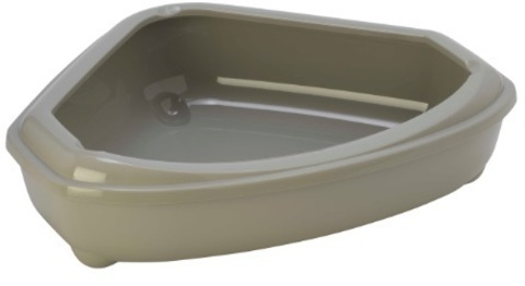 Moderna туалет-лоток угловой Corner Tray 55x45x13h см, серый