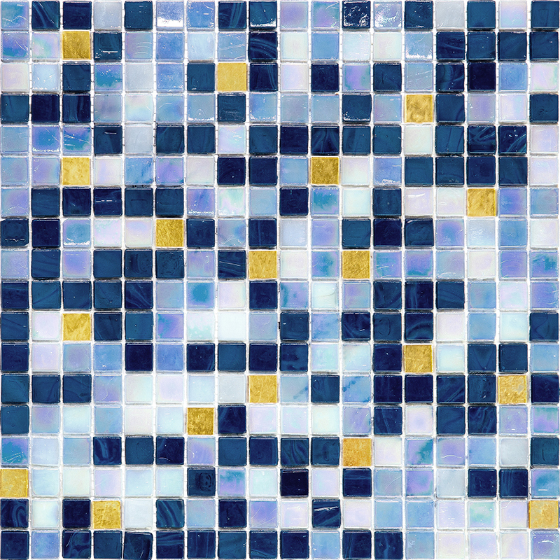 03-Arcturus-kit Мозаика для сауны настенная смешанного цвета чип 15 стекло Alma Mix перламутр