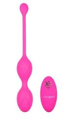 Розовые вагинальные шарики с ДУ и функцией памяти Remote Dual Motor Kegel System - 