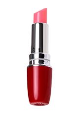 Красный мини-вибратор в форме губной помады Lipstick Vibe - 