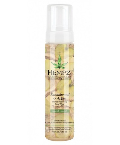 Гель-мусс для душа HEMPZ Sandalwood & Apple Herbal Foaming Body Wash 250 мл