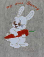 Комплект в кроватку "Мой милый Зайка" 7 пр (белый)