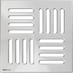 Решетка 143×143 мм нержавеющая сталь AISI 316L, арт. MPV009 AlcaPlast фото
