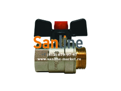 Кран шаровой 1/2" НP-BP бабочка 15мм Sanline Арт.53215