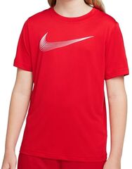 Детская футболка Nike Dri-Fit Short Sleeve Training Top - university red/white
