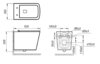 Art&Max Унитаз подвесной безоботковый ART&MAX PLATINO AM9321CHR