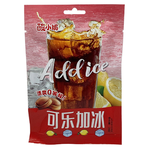 Кислые конфеты со вкусом колы Add Ice, 24 гр