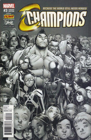 Champions Vol 2 #3 (Stan Lee Box BW Exc)