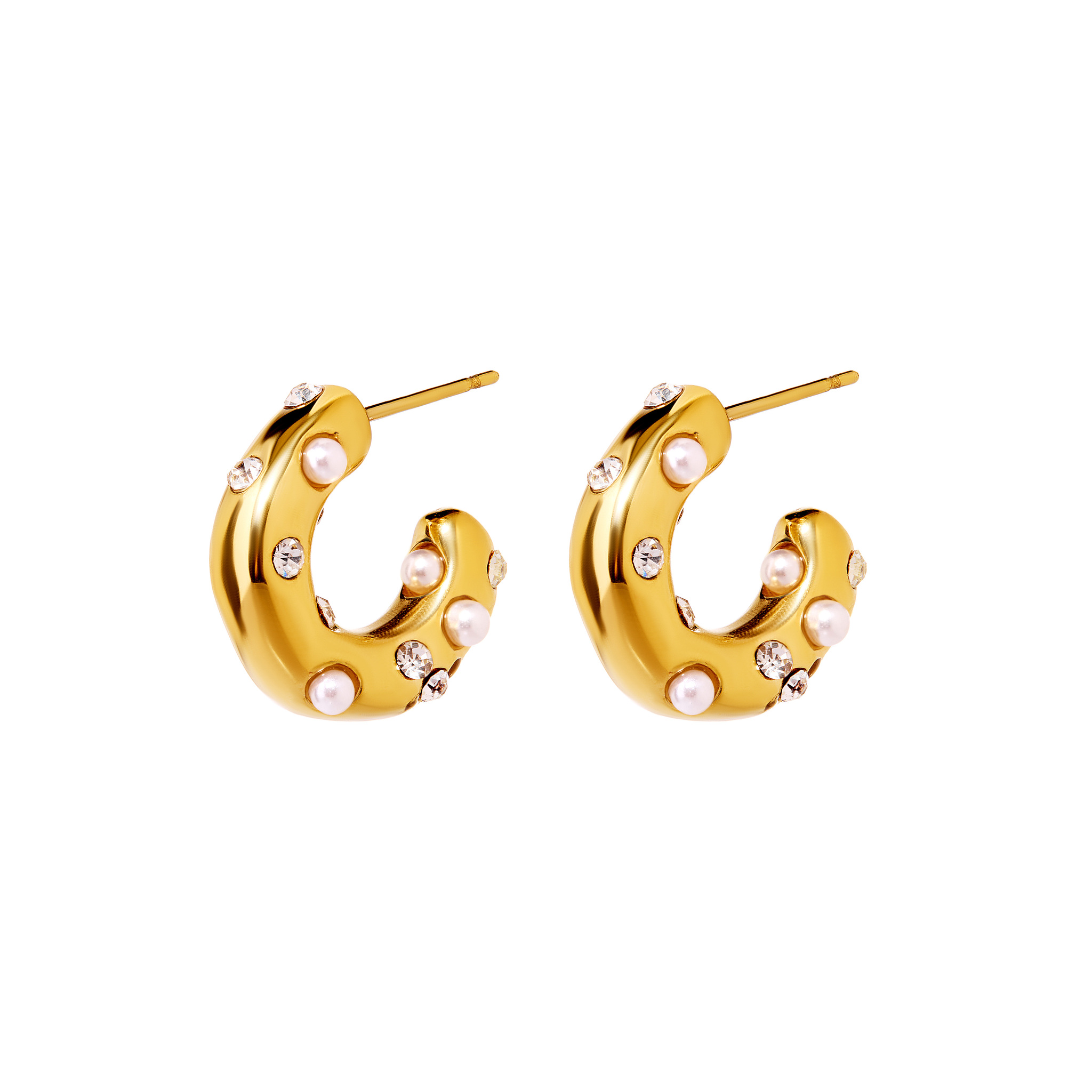

Серьги Pearly Donut Earrings - Gold