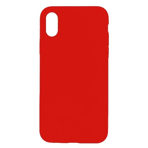 Силиконовый чехол Silicon Case WS для iPhone X, Xs (Красный)