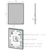 Lemark ELEMENT LM60Z-E Зеркало 60х80 см с подсветкой, с подогревом