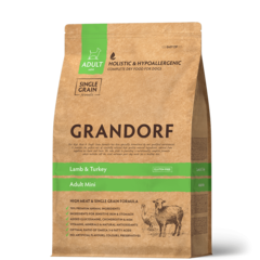 Grandorf Dog Mini корм сухой для собак мелких пород ягнёнок с индейкой