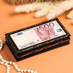 Шкатулка - купюрница 500 EURO