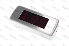 Указатель сегментный направления и положения кабины накладной, сатинированная (шлифованная) нержавеющая сталь, УЛ11Н32355МЩУ3, 0601Щ.12.01.700А-07