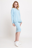 Костюм для беременных и кормящих 16098 голубой