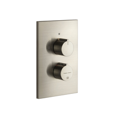 Gessi 38794#149 Gessi Emporio Via manzoni Внешние части для термостатического смесителя на 2 позиции, цвет: Finox Brushed Nickel фото