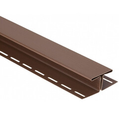 H-профиль соединительный Альта-Профиль Т18 Премиум Орех тёмный 3000 мм