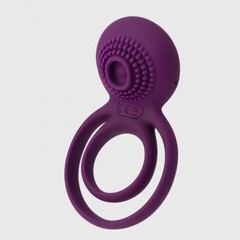 Двойное эрекционное виброкольцо Tammy фиолетовое от SVAKOM
