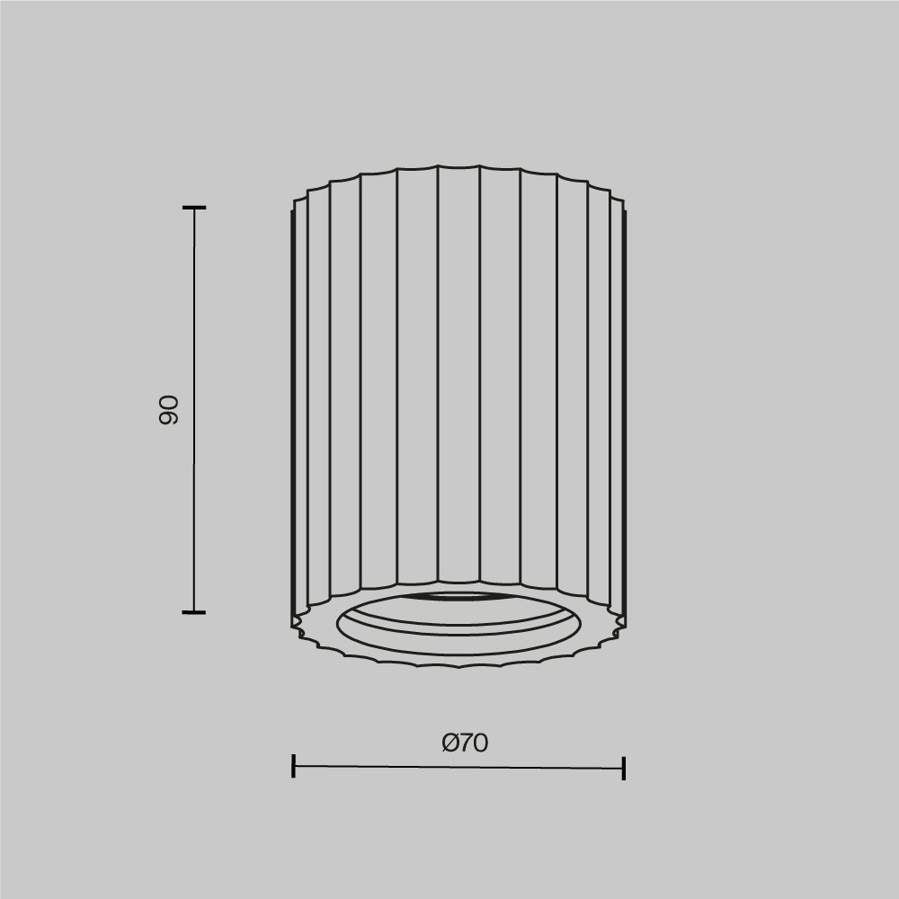 Потолочный светильник Maytoni Technical C121CL-GU10-W