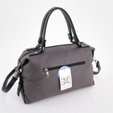 Сумка Саломея 110 итальянский серый + черный