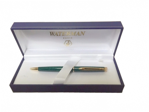 Ручка шариковая Waterman Hemisphere Lacquer Green Marble GT (S0616230)