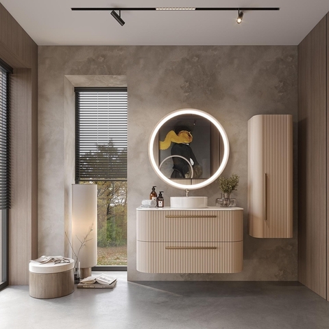 Creavit Rayas RY1085.01.PU Зеркало с подсветкой, цвет: бежевый