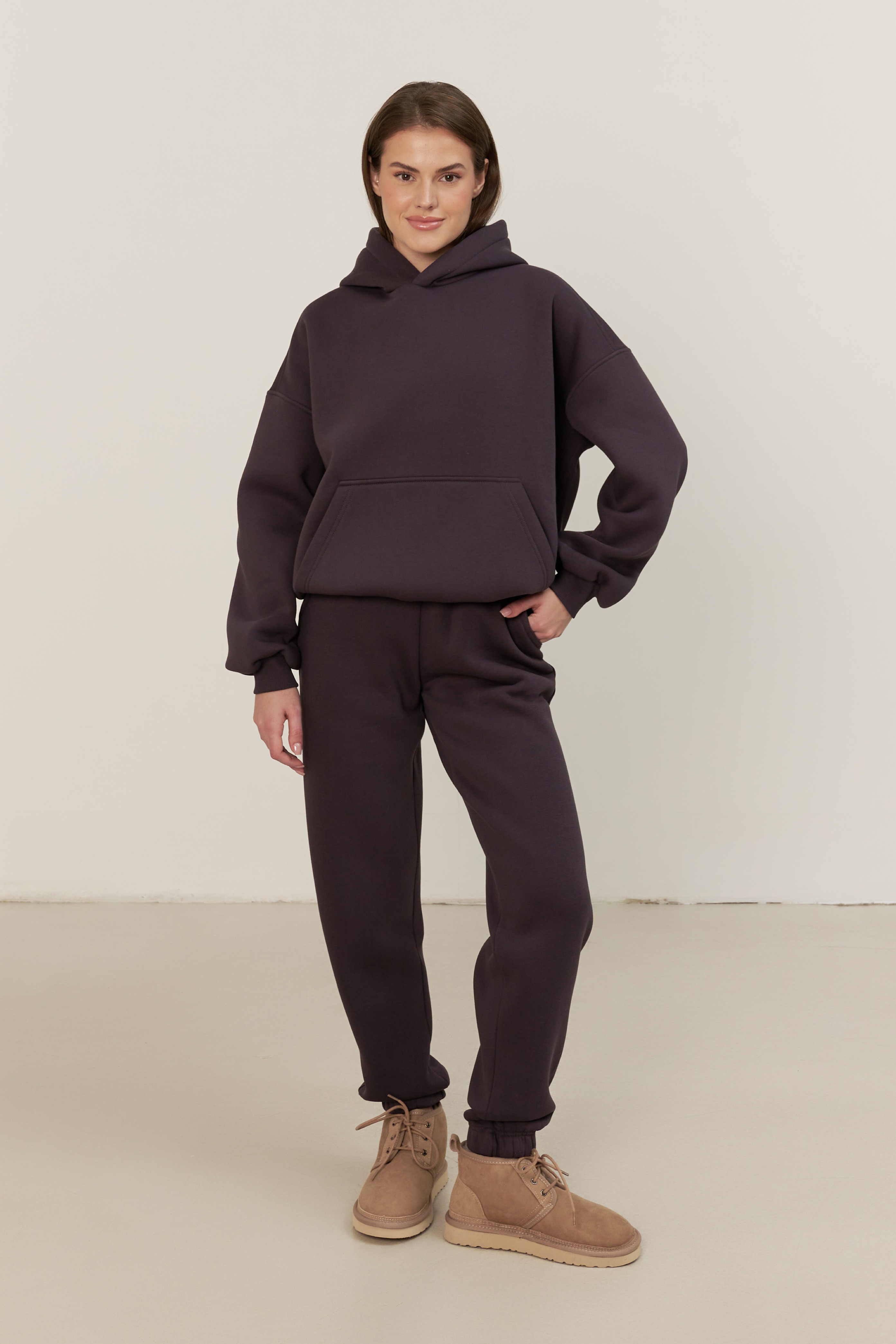 Худи 02 с начесом, антрацит