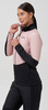 Премиальная куртка для лыж и зимнего бега Nordski Hybrid Pro 2.0 Black/Soft Pink W женская