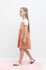 сарафан  для девочки  КР 5799/пробковое дерево к485