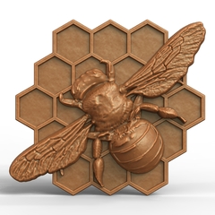 Силиконовый молд Пчела на сотах