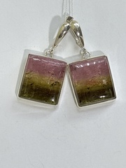 Мелон (серьги с турмалином)