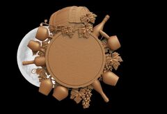 Силиконовый молд № 565 Бочка с вином