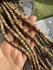 Нить бусин из песочной яшмы 6,5мм, рондель