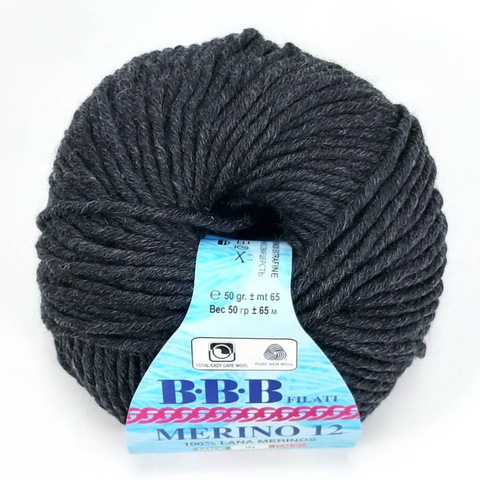 Пряжа Merino 12-50 грамм, 50г. 63м, 100%меринос экстрафайн (цена за уп.)