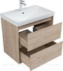 Aquanet 340168 Тумба с раковиной Милан 70 цв. дуб светлый (340168)