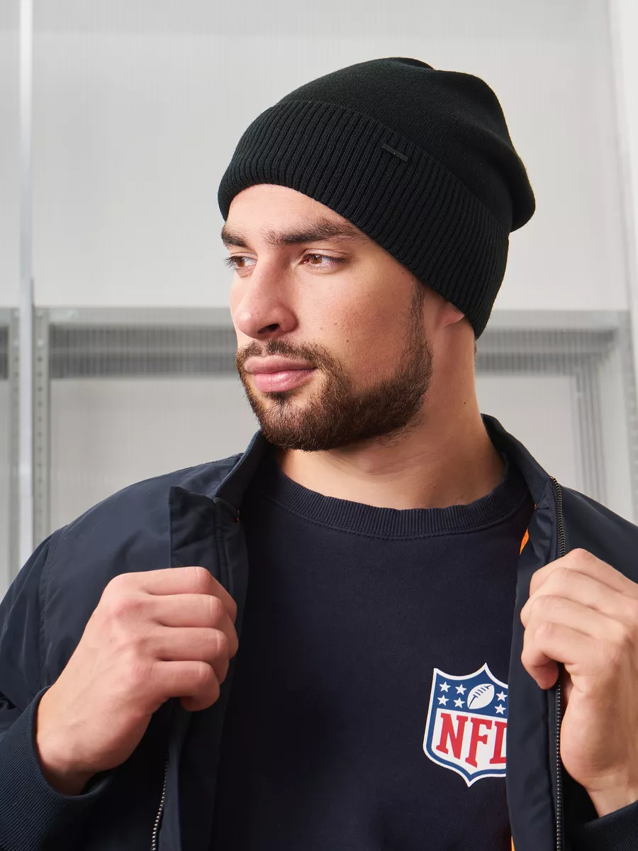 Шапка бини зимняя весенняя с флисом