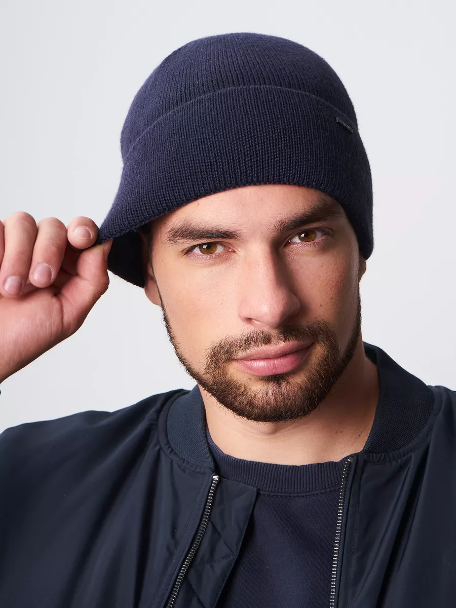 Шапка бини зимняя весенняя с флисом