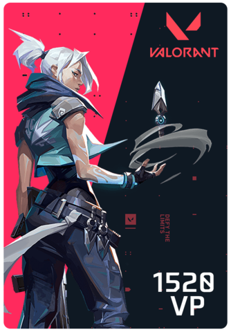Игровая валюта Valorant: 1520 VP [Цифровая версия] (для ПК, цифровой код доступа)
