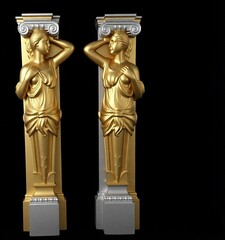 Силиконовый молд № 2069 Капители 2 шт