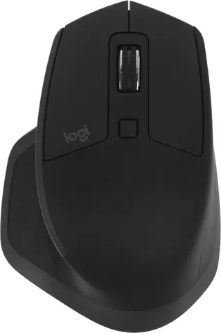 Мышь Logitech MX Master 2S черный/серый оптическая (4000dpi) беспроводная BT/Radio USB (5but) (910-007223)